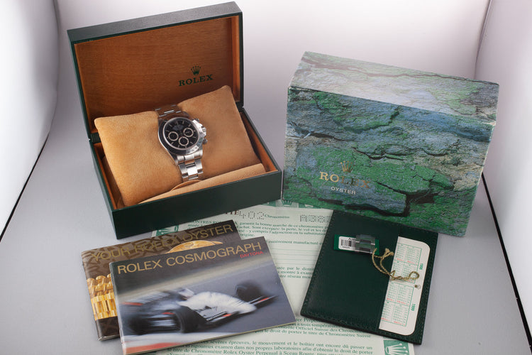 1999 Rolex Daytona 16520 Black Dial with Box and Papers