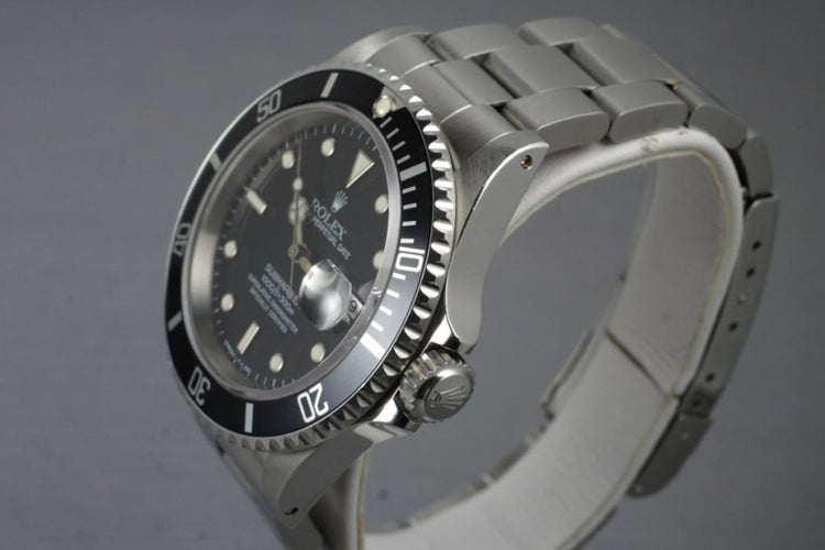 1991 Rolex Submariner 16610 with Box and Papers