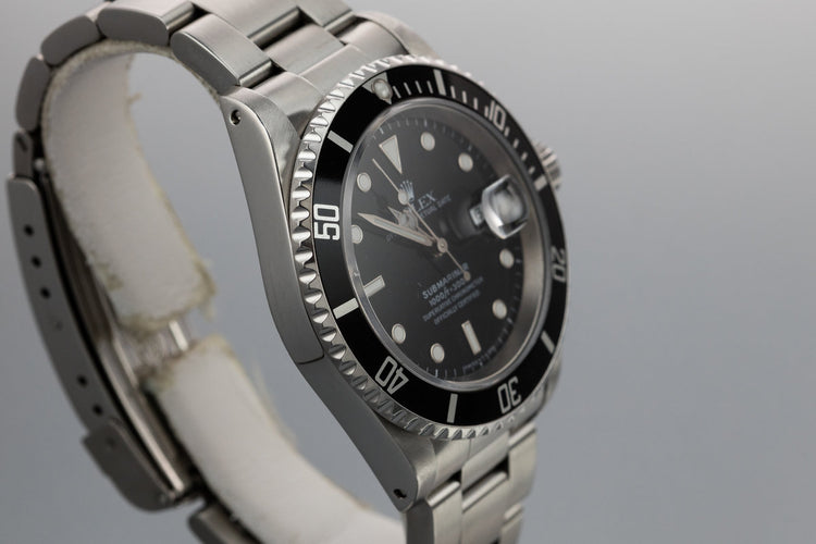 1995 Rolex Submariner 16610 with Box and Service Papers