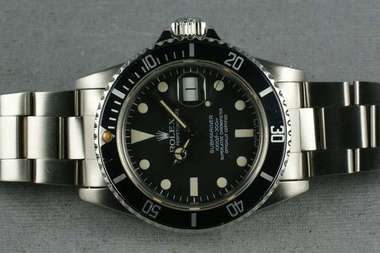 Rolex Submariner 16800 Matte Dial