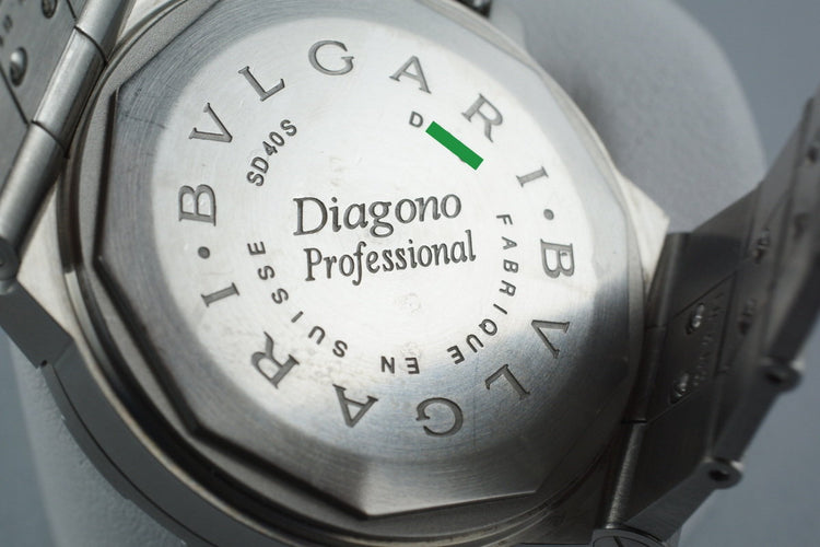 Bvlgari Scuba Diagono Professional SD40S with Papers