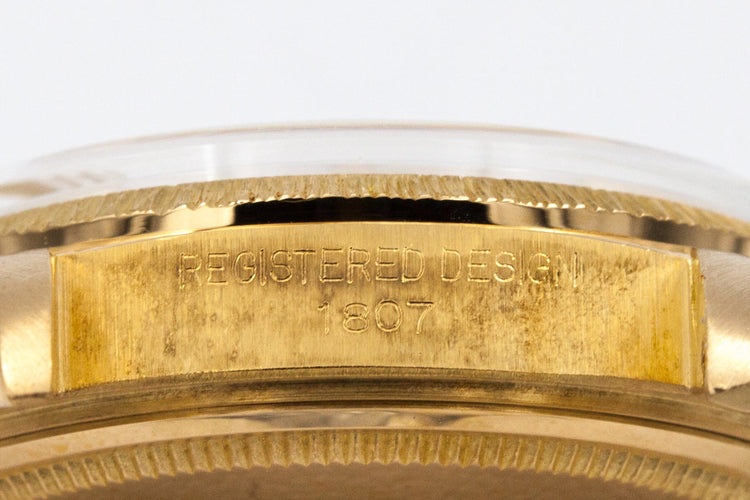 1971 Rolex YG Day-Date 1807 Matte Champagne Dial