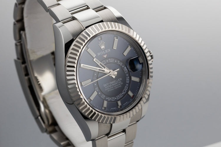 2017 Rolex Sky-Dweller 326934 Blue Dial with Box and Papers