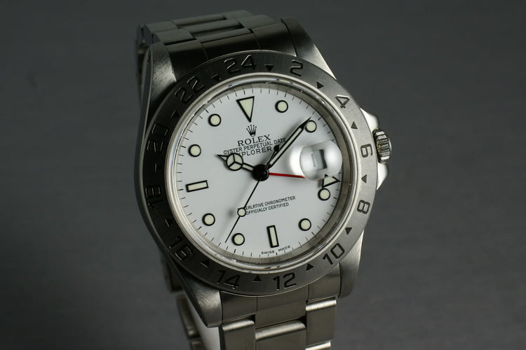 Rolex Explorer II 16570 White Dial
