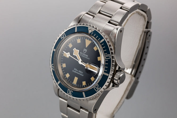 1979 Tudor Snowflake Submariner 94110 Blue Dial with Box and Papers