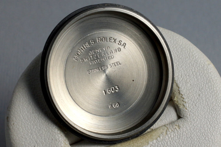 1968 Rolex DateJust 1603 Silver Dial
