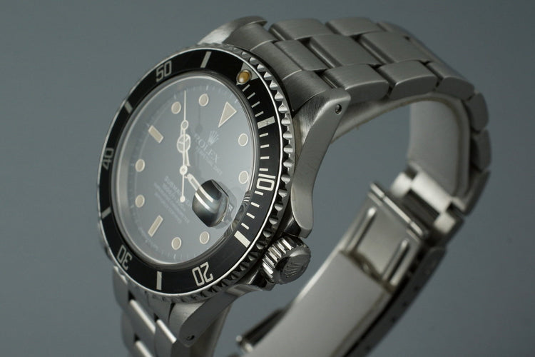 1988 Rolex Submariner 168000 with Box and Papers