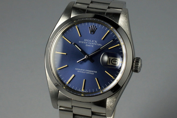 1978 Rolex Date 1500 Blue Dial