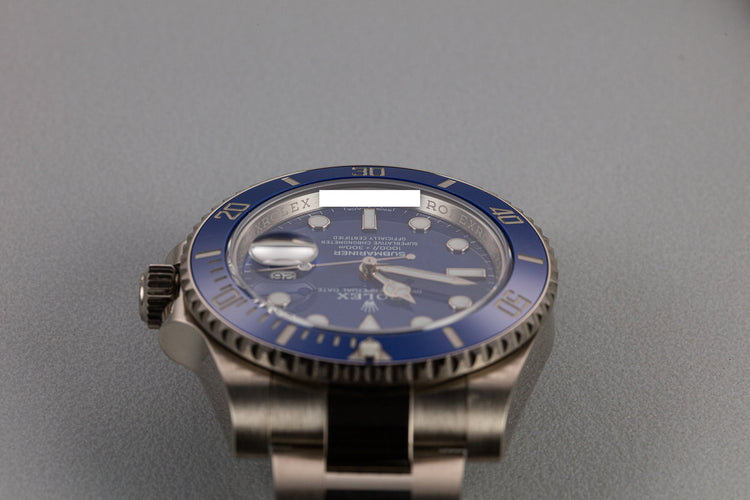 2018 Rolex 116619LB 18K White Gold Blue Submariner with Box and Papers