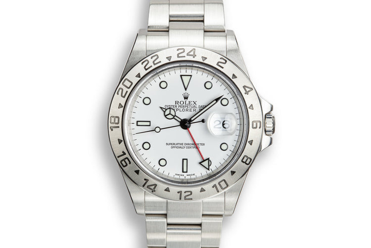 2005 Rolex Explorer II 16570 White Dial with Box and Papers