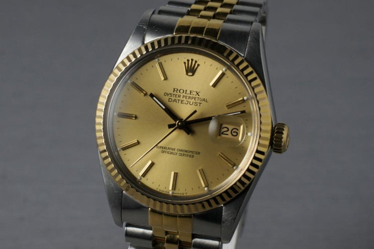 1987 Rolex Two Tone Datejust 16013