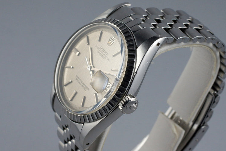 1972 Rolex DateJust 1603 Non-Luminous Gray Linen Sigma Dial
