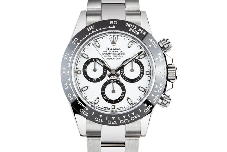 2018 Rolex Ceramic Daytona 116500LN White Dial with Box and Papers