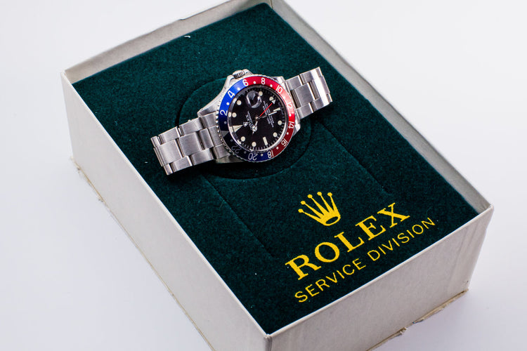 1972 Rolex GMT 1675 with Rolex Service Papers