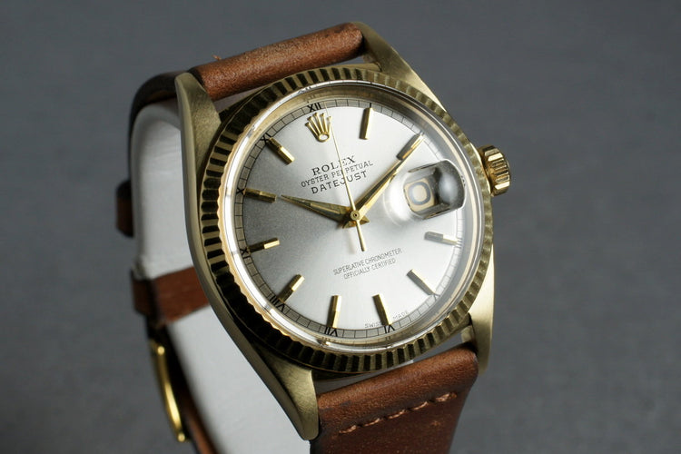 1963 Rolex Mens 18K DateJust 1601