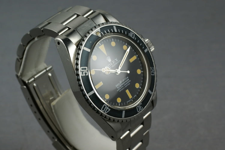 Rolex Submariner 5512 Unpolished with original sales receipt