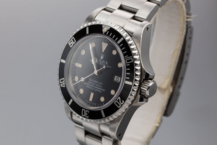 1984 Rolex Sea-Dweller 16660 with Service Case
