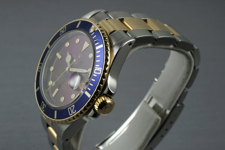1987 Rolex Two Tone Blue Submariner 16803