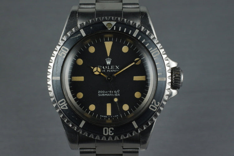 1967 Rolex Submariner 5513 Meters First with RSC Papers