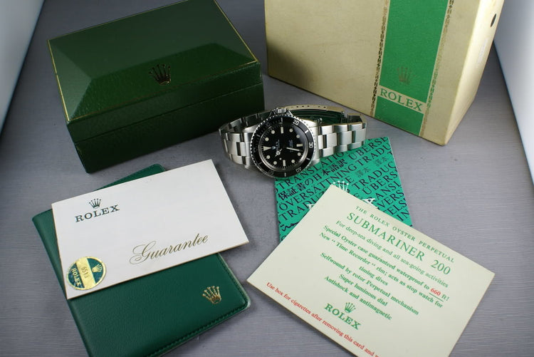 Rolex Submariner Dial 5513 Meters First with box and papers