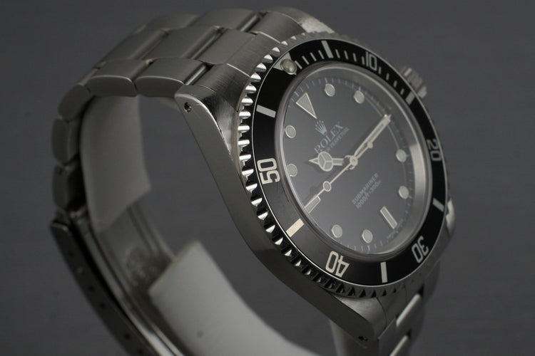 1999 Rolex Submariner 14060 with Box and Papers