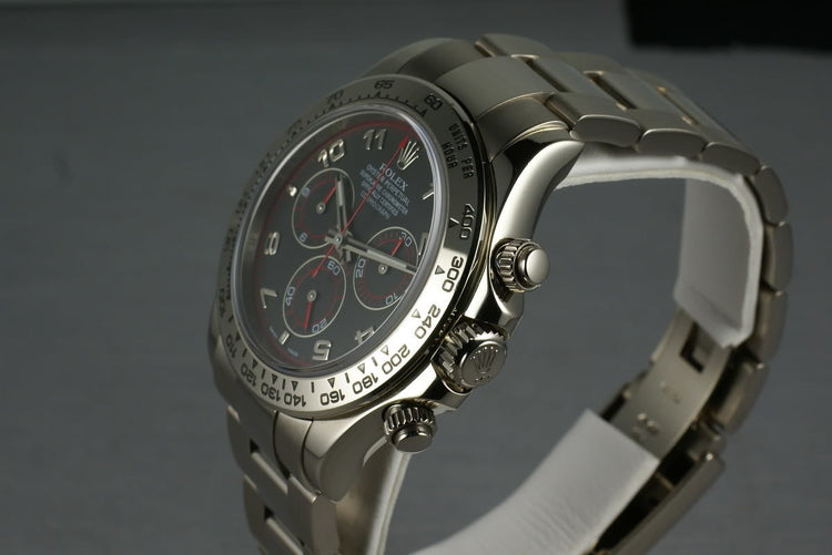 Rolex WG Daytona 116509 black dial with papers