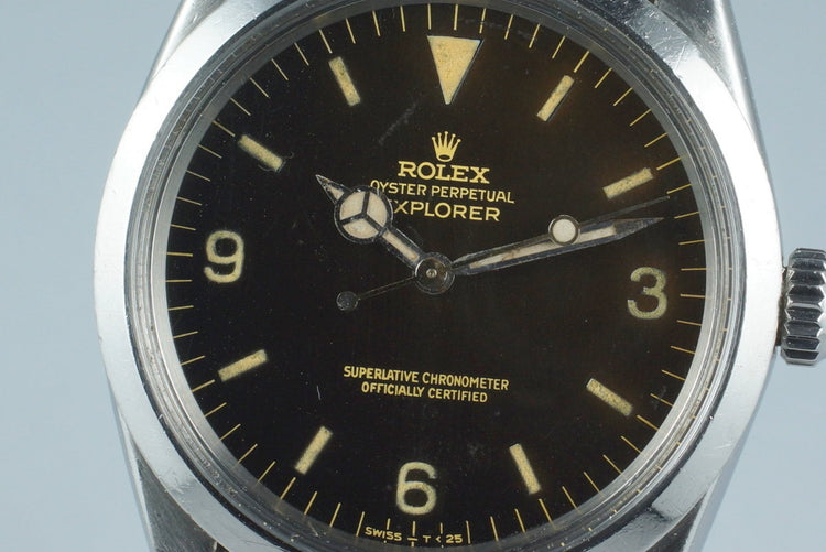 1964 Rolex Explorer 1 1016 with Tropical Gilt Dial