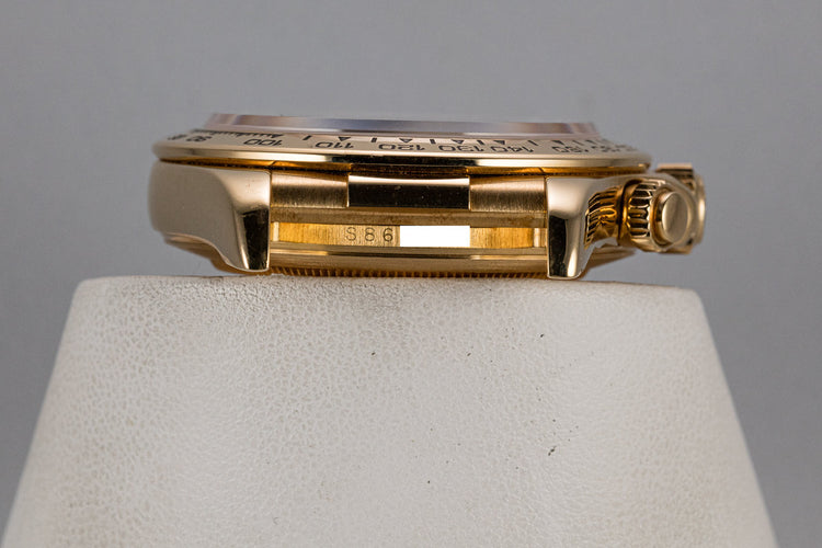 1993 Rolex 18K YG Daytona 16578 White Inverted 6 Dial with Box, Papers, and Service Papers