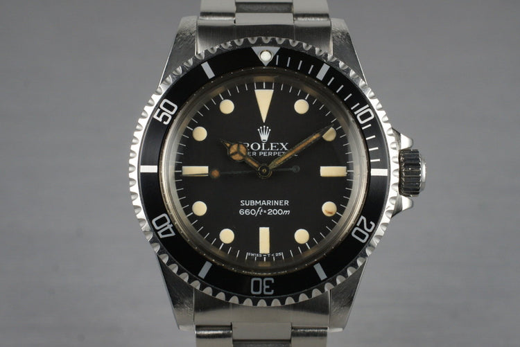 1982 Rolex Submariner 5513 Mark IV with Box and Papers