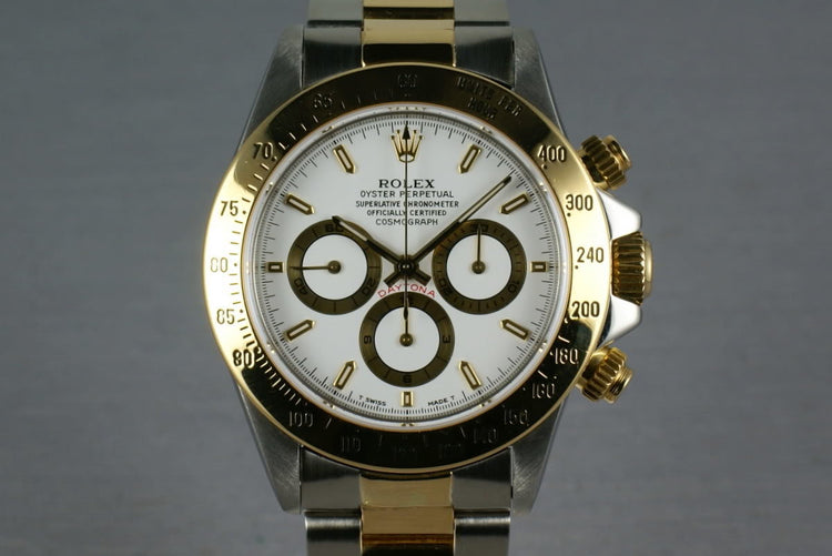 Rolex 18K/SS Zenith Daytona 16523 with Rolex Service Papers