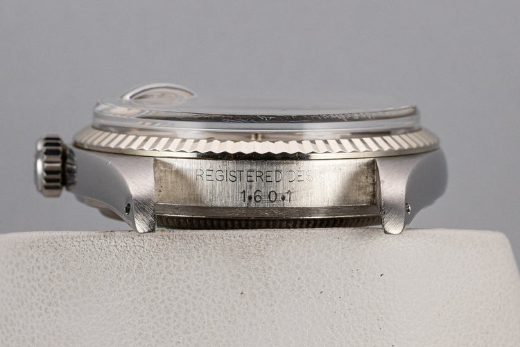 1978 Rolex DateJust 1601 Silver Sigma Dial with Service Papers