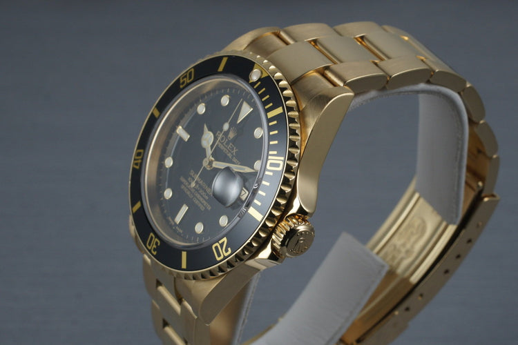 2003 Rolex Submariner 16618 with Black Dial