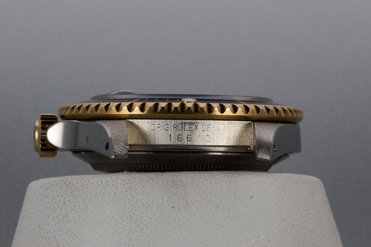 1991 Rolex Two-Tone Submariner 16613 Blue Dial