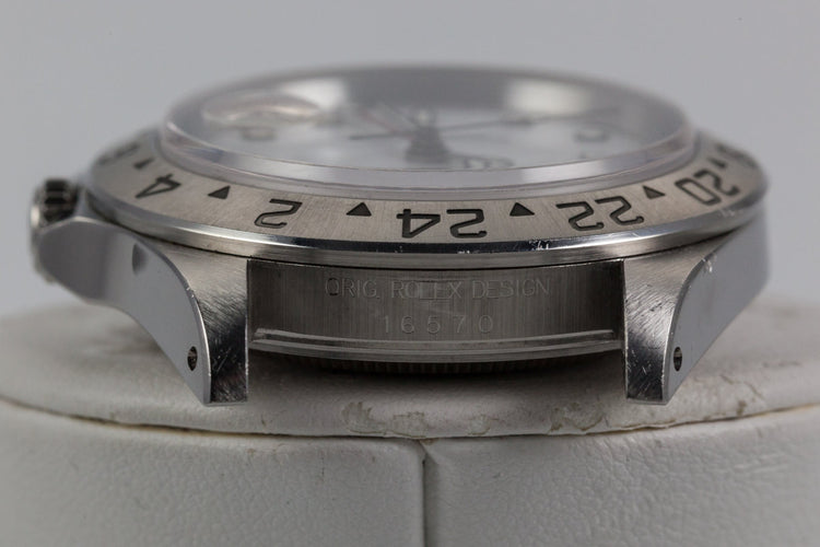 1995 Rolex Explorer II 16570 White Dial