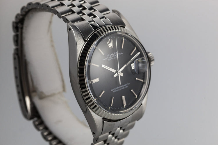 1973 Rolex DateJust 1601 with Black Sigma Dial