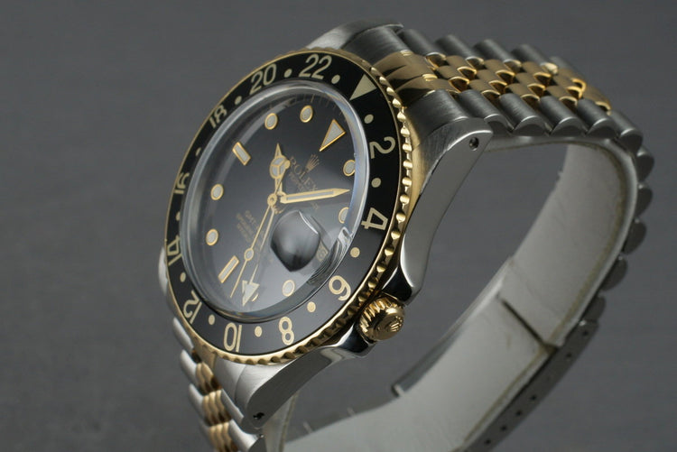 1987 Rolex 18K/SS GMT-Master 16753 with Box and Papers