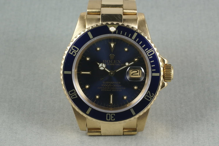 Rolex 18K Submariner Color Change Nipple Dial