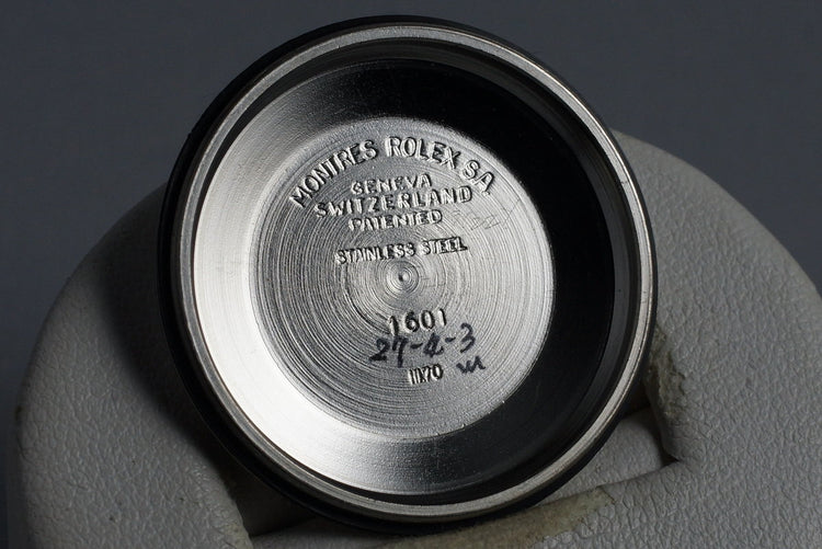 1970 Rolex DateJust 1601 Silver ‘Wide Boy’ Dial