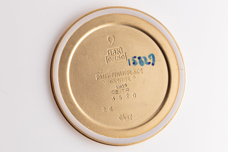 1971 Vintage Patek Philippe 18K YG Calatrava 3520D with Papers & Original Receipt