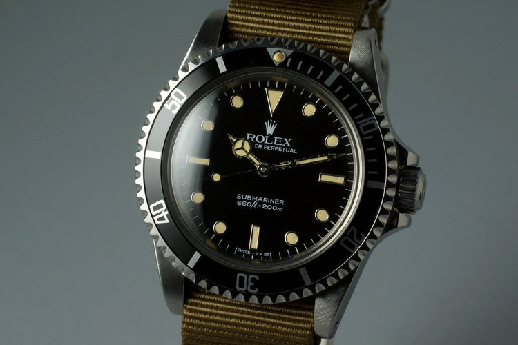 1983 Rolex Submariner 5513 Spider Dial