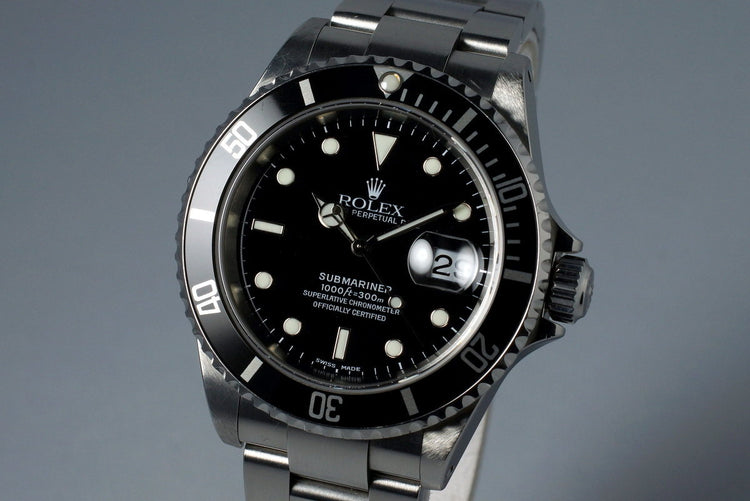 2002 Rolex Submariner 16610 with Box and Japanese Papers