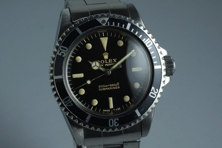 1965 Rolex Submariner 5513 Glossy Gilt Meters First Dial