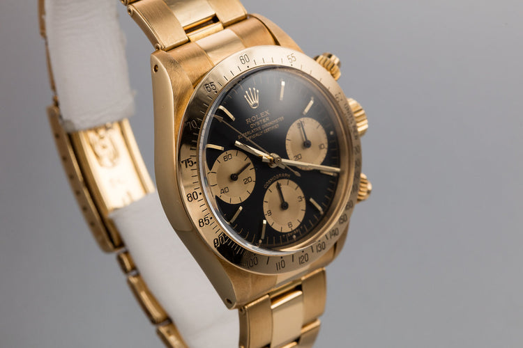 1983 Rolex 18K YG Daytona 6265 with Black Dial
