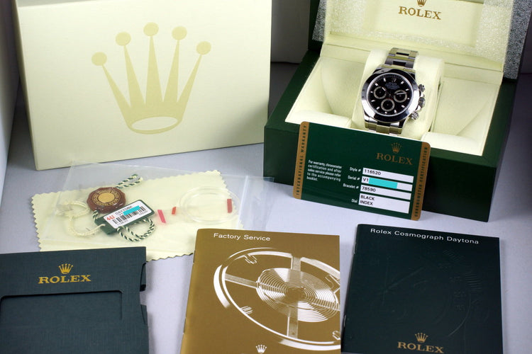 2009 Rolex Daytona 116520 Black Dial with Box and Papers