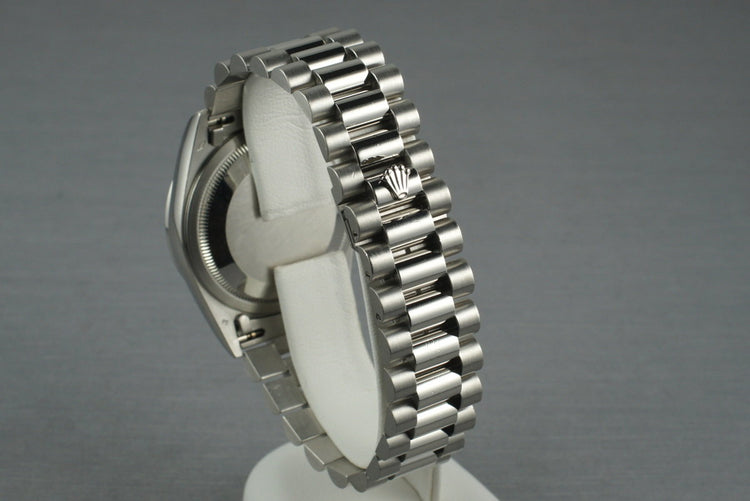 1995 Rolex Platinum Day-Date 18206 Diamond Dial with Box and Papers