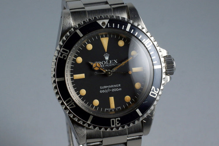 1978 Rolex Submariner 5513 Mark IV Maxi Dial
