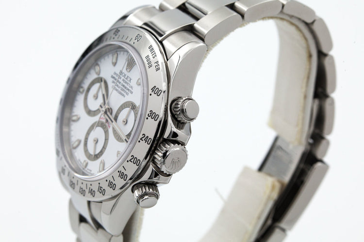 2005 Rolex Daytona 116520 White Dial with Box and Papers