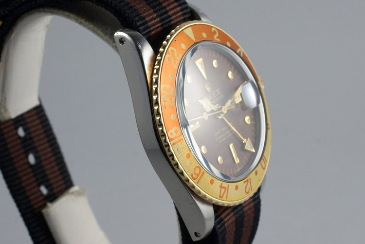 1970 Rolex Two Tone GMT 1675 Root Beer Dial