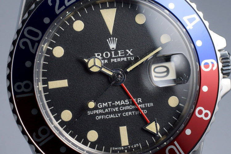 1968 Rolex GMT 1675 Mark I Dial