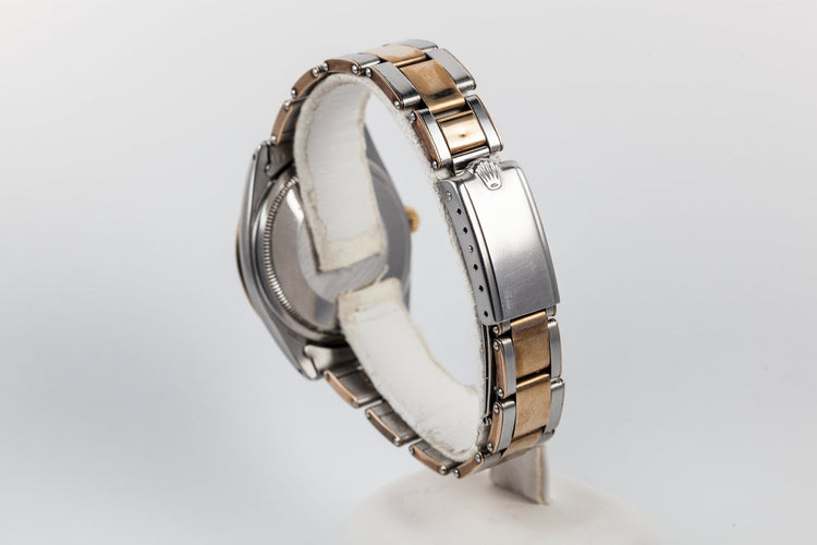 1966 Rolex Two Tone Oyster Perpetual 1008 With Gilt Zephyr Dial and Bezel and Box and Papers
